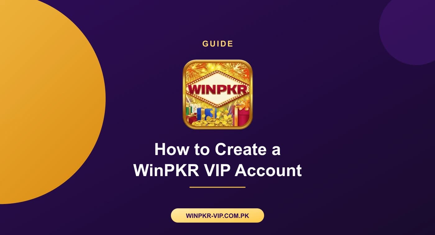 Phone screens showing the steps used to create a WinPKR VIP account, from phone number entry to OTP confirmation