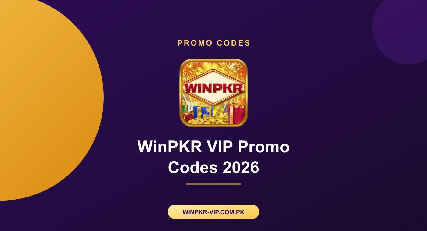 WinPKR VIP Promo Codes 2026 Phone displaying the WinPKR VIP app promotions tab where current offers are listed