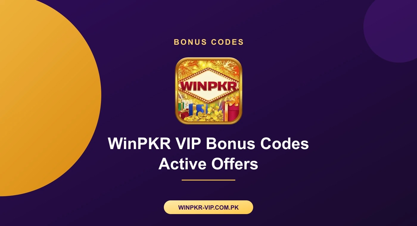 WinPKR VIP promotions tab Phone screen showing the WinPKR VIP app promotions tab where active bonus codes appear