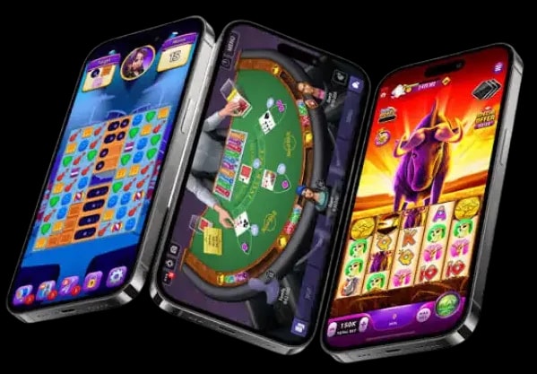 WinPKR Games Section WinPKR games lobby with slots, poker, live casino and sports betting