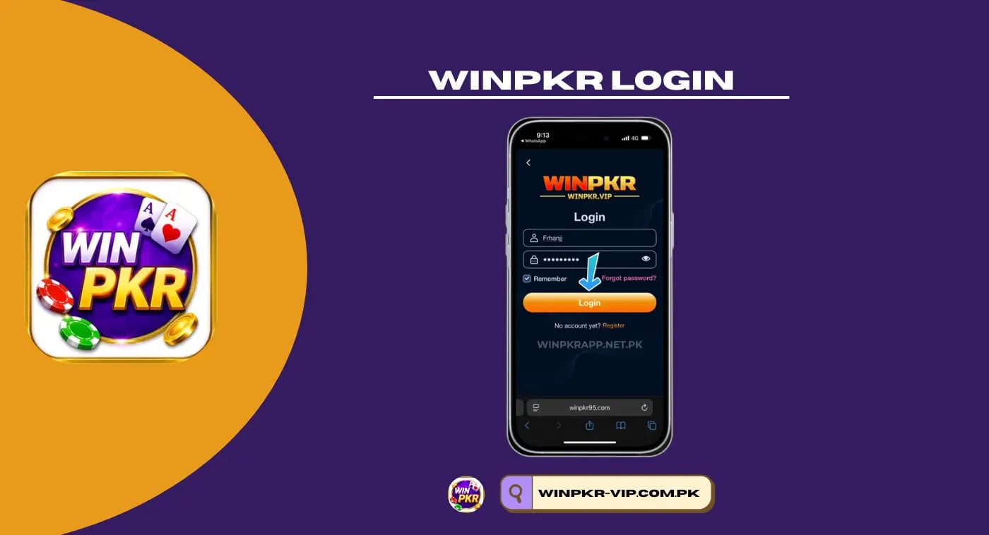 Login on WinPKR Game Login to your existing WinPKR game account